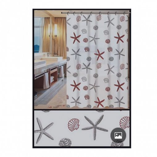 Штора для ванной Fashun A8810, 180 x 180 см, Peva фото