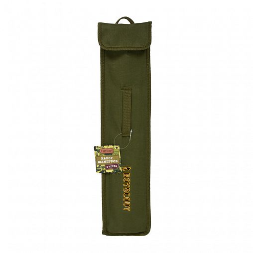 Шампуры Boyscout, плоские, 45 см, 6 шт в чехле фото