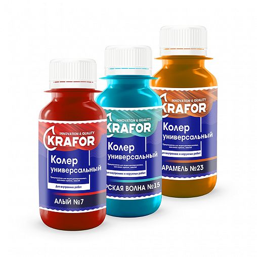 Колер универсальный Krafor №9, розовый, 450 мл фото
