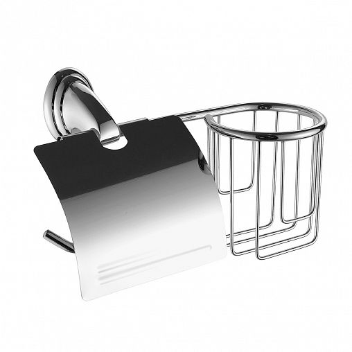 Держатель для туалетной бумаги и освежителя воздуха Fashun A1503-1, настенный, хром фото