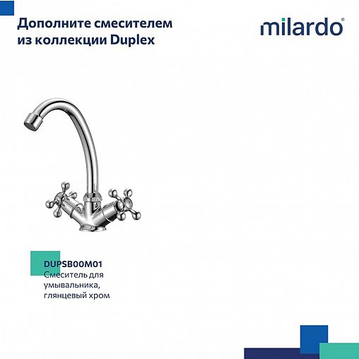 Смеситель для ванны с душем Milardo Duplex HELSB02M02, с длинным изливом, хром фото