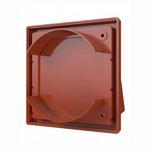 Выход стенной вытяжной Era 1515К12,5ФВ терр, 150 x 150 мм, с обратным клапаном, с фланцем D 125 мм фото