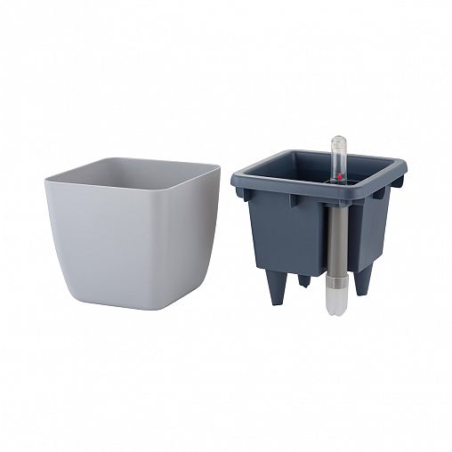 Горшок для цветов InGreen Munchen, с автополивом, 1,5 л, белоснежный жасмин фото