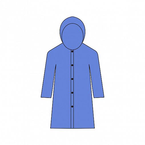 Плащ-дождевик женский на застежках Мультидом, размер 44-50, микс фото