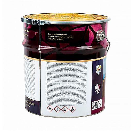 Декоративная пропитка для дерева Veres Ultra Lazura №30, глянцевая, 9 л, старая древесина фото