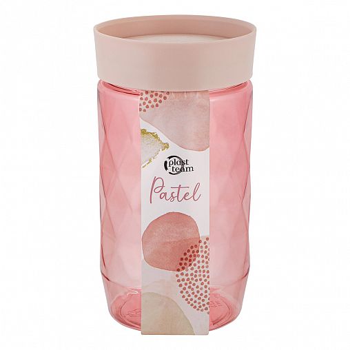 Банка для сыпучих продуктов Plast Team Pastel, 1 л фото