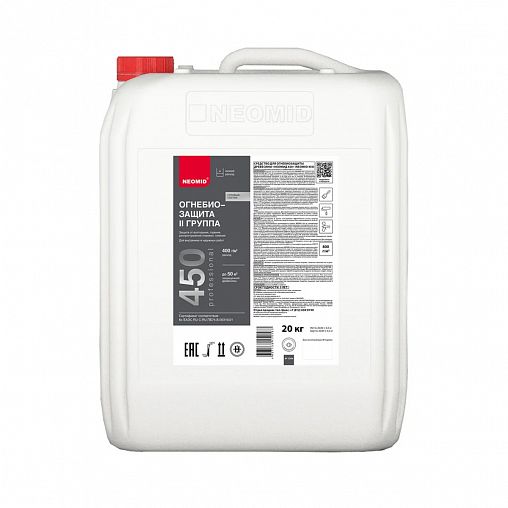 Огнебиозащитный состав для древесины Neomid 450, 2 группа, 20 кг, тонированный фото