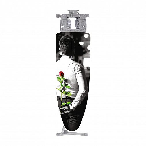 Гладильная доска Nika-grant Мужчина и роза, 122 x 40 см фото