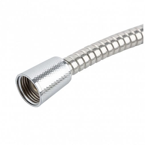 Шланг для душа Рыжий кот, нержавеющая сталь, 1/2" x 1/2", 1,5 - 1,7 м, серебро фото
