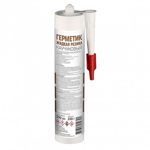 Каучуковый герметик для кровли MasterTeks Profimaster Жидкая резина, 290 мл, прозрачный фото