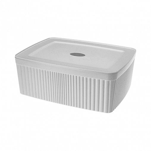 Лоток с крышкой Econova Velvet, 295 x 225 x 110 мм, 6,55 л, светло-серый фото