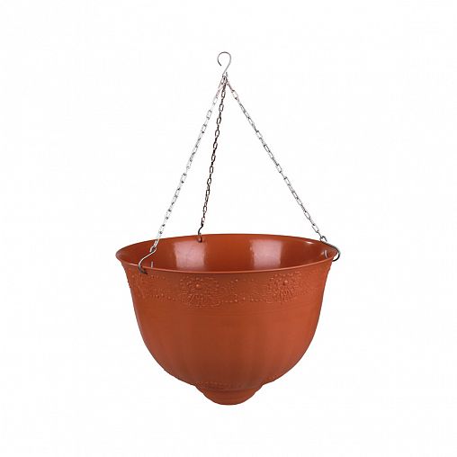 Кашпо подвесное Альтернатива Венеция, 10 л, коричневое фото