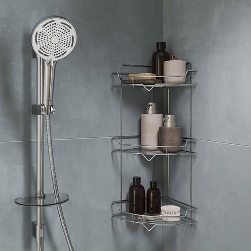 Душевой комплект Milardo Ideal Spa (стойка, лейка, шланг, держатель, мыльница), хром фото