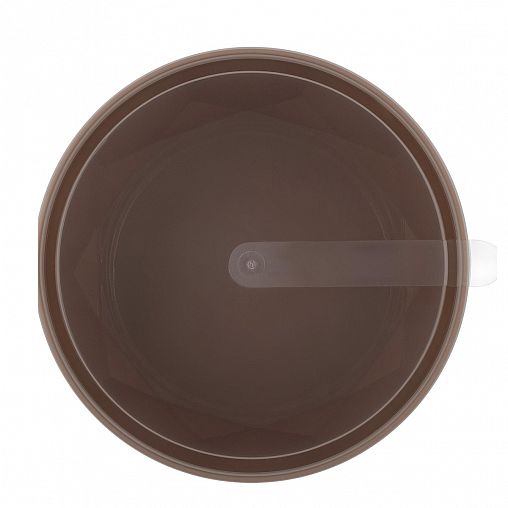 Салатник пластиковый Plast Team Stockholm, с крышкой, 1,7 л, шоколадный мокко фото