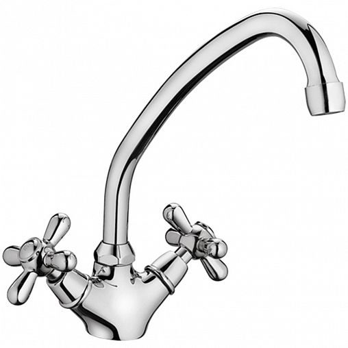 Смеситель для кухни Fashun A4125, хром фото