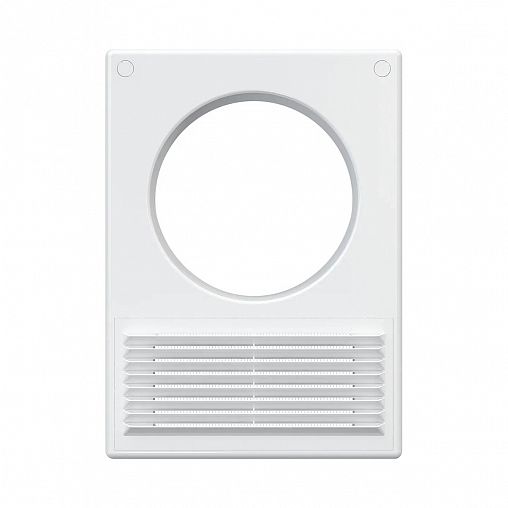 Площадка торцевая Era РУФ, пластик, разъемная, с решеткой и фланцем d 125 мм, 185 x 254 мм фото