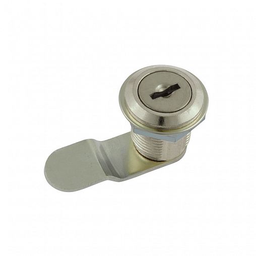 Замок почтовый Нора-М 6103 ИП, изогнутый ригель, 2 ключа, 16 мм, никель фото