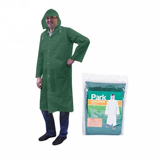 Плащ-дождевик Park RC-70, размер L, зеленый фото