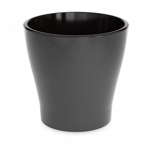 Горшок для цветов Альтернатива Лея, с автополивом, 17 л, графитовый фото