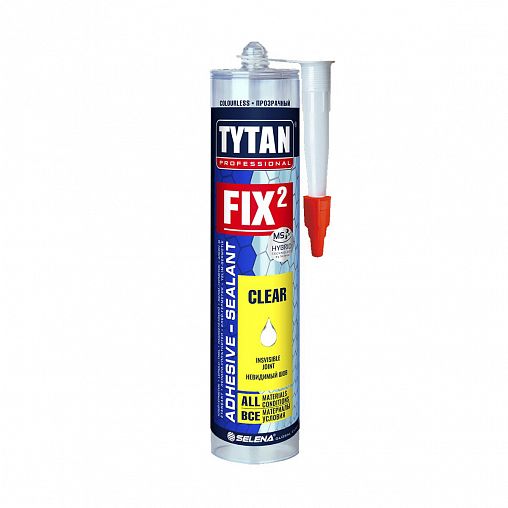 Клей монтажный Tytan Professional Fix² Instant Invisible, 290 мл, прозрачный фото