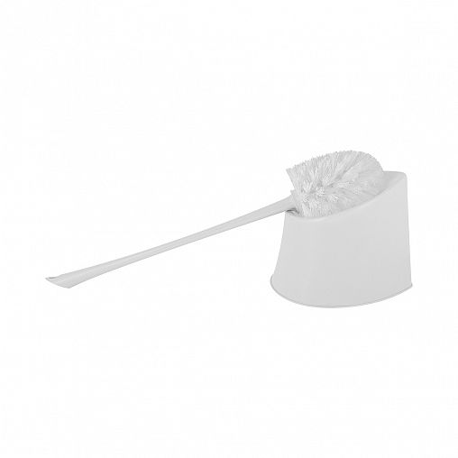 Ершик для унитаза Spin&Clean Voque, с подставкой, пластик, белый фото