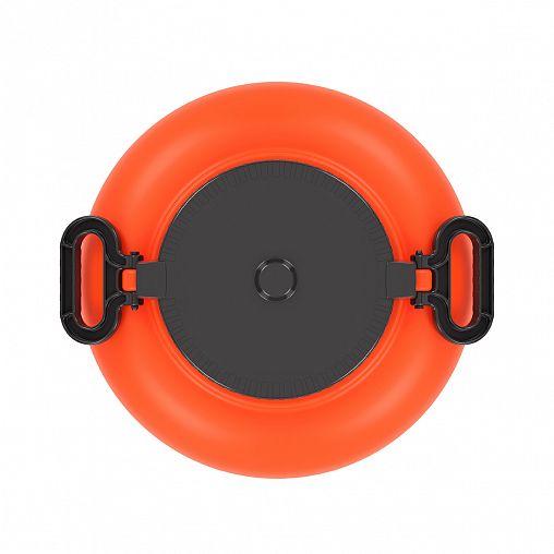 Канистра-бочка пластиковая Альтернатива Байкал, с крышкой и ручками, 40 л, оранжево-серая фото