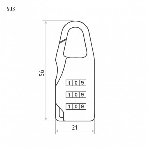 Навесной кодовый замок Нора-М 603, черный фото