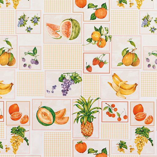 Клеенка столовая на тканевой основе Колорит Этюд 504/2, 1,25 x 25 м фото