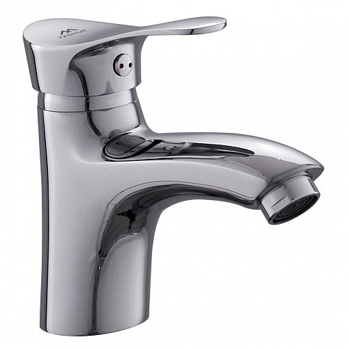 Смеситель для раковины с коротким изливом Fashun A1028, хром фото