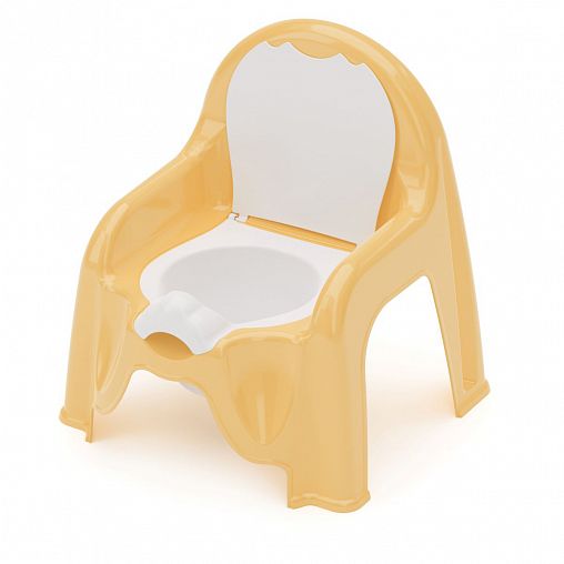 Горшок-стульчик Альтернатива, 325 x 300 x 345 мм, горчичный фото