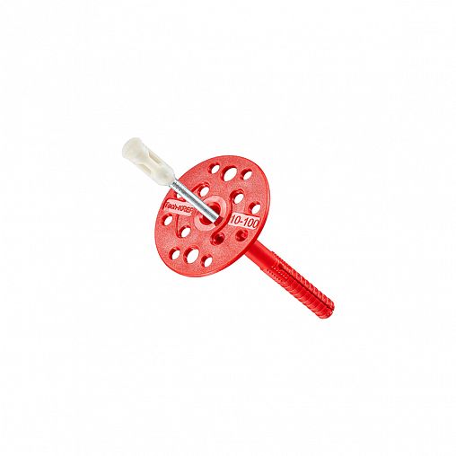 Дюбель для теплоизоляции Tech-Krep, с металлическим гвоздем IZL-T, 10 x 100 мм, 1000 шт фото