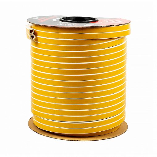 Уплотнитель промышленный D-профиль Tech-Top, 10 x 12 мм, бухта 50 м, белый фото