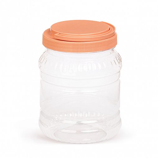 Банка для сыпучих продуктов ПЭТ Альтернатива, со складывающейся ручкой, 1,5 л фото