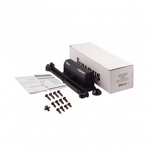 Доводчик дверной Нора-М 440 Isparus, для дверей 80 - 140 кг, черный фото