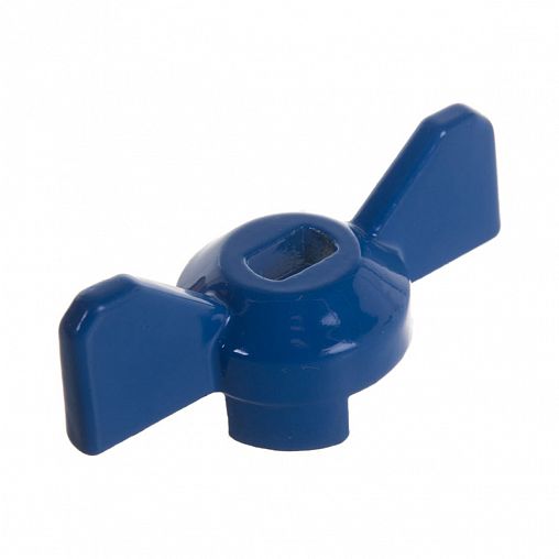 Ручка-бабочка для крана усиленная MasterProf, 1/2"- 3/4", синяя фото