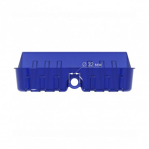 Лопата для уборки снега без черенка Альтернатива М8680, поликарбонат, 430 x 420 мм, синяя фото