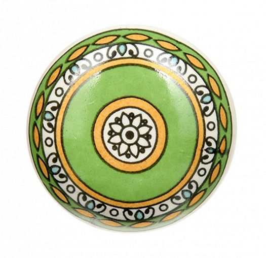 Ручка для мебели Blumen Haus Восточный узор, керамическая фото