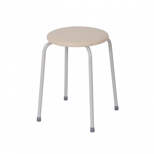 Табурет круглый ЗМИ Пенек легкий 180, ваниль фото