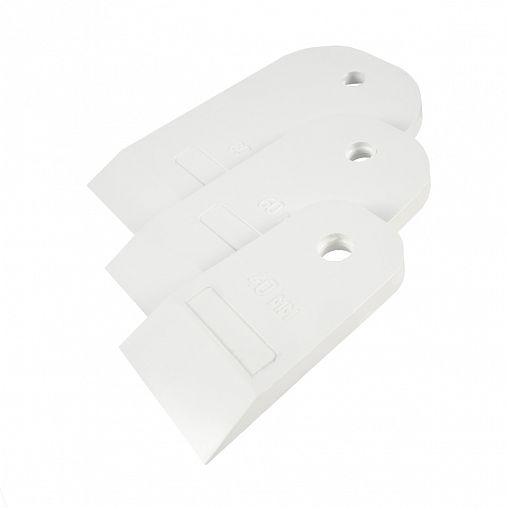 Шпатели резиновые Кедр Euro, 40-60-80 мм, 3 шт, белые фото