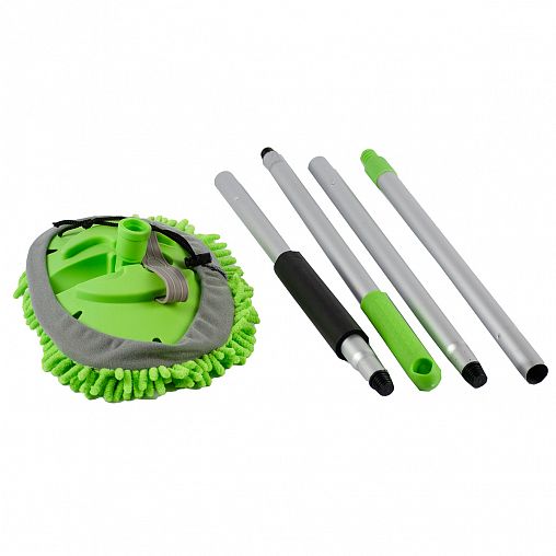 Швабра для пола Doм-Doм, с насадкой из микрофибры, с рукояткой 70 - 160 см фото