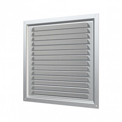Решетка вентиляционная Era 2525МЦ, оцинкованная сталь, 250 x 250 мм фото
