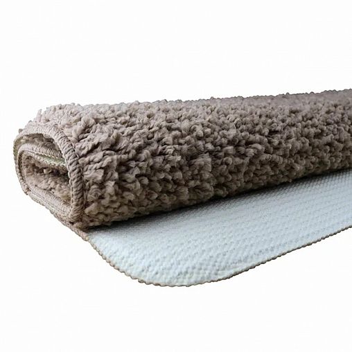 Коврик в ванную и туалет L Cadesi Anelya, 50 x 80 + 50 x 40 см, полипропилен, коричневый фото