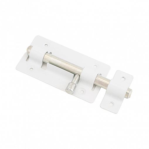 Засов дверной круглый Секрет ЗД-01, белый фото