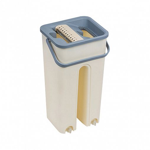 Комплект для уборки Рыжий кот Clean hands beige, ведро с отжимом, швабра фото