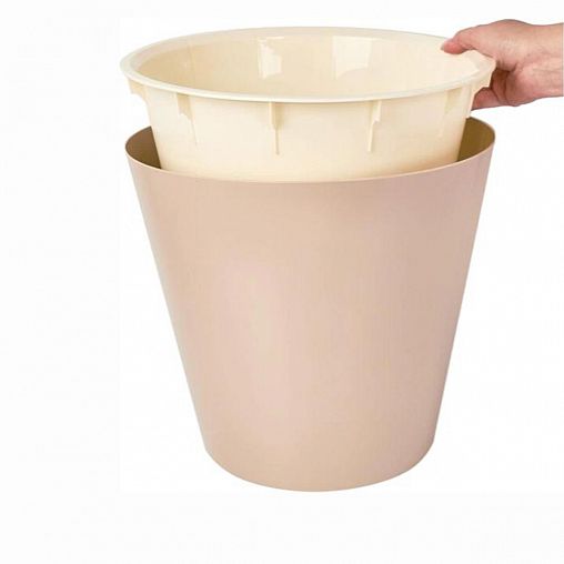 Горшок для цветов InGreen London, 10,5 л, молочный шоколад фото