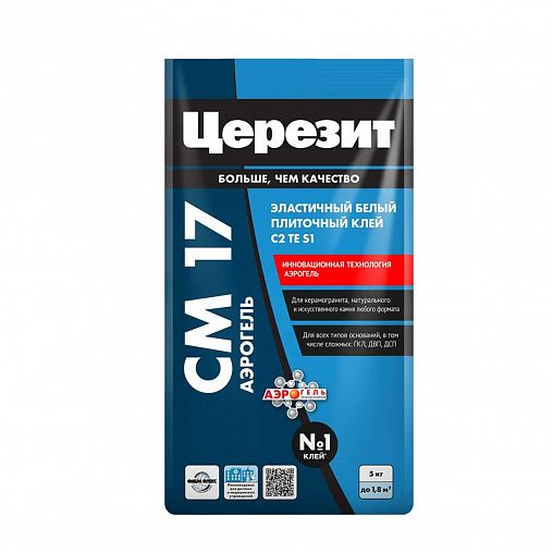 Клей для плитки Церезит CM 17 Аэрогель, 5 кг фото