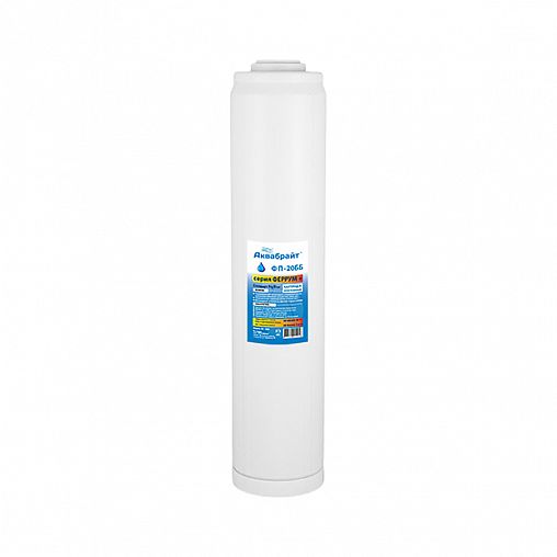 Картридж для обезжелезивания Аквабрайт ФП-20ББ, Феррум+, 20 Big Blue фото