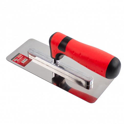 Гладилка для венецианской штукатурки Кедр, нержавеющая сталь, двухкомпонентная ручка, 200 x 80 мм фото