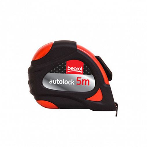 Рулетка Beorol, с автостопом, обрезиненная, 5 м x 19 мм фото