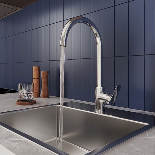 Смеситель для кухни Milardo Rora, с подключением к фильтру, хром фото